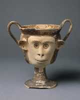 Free download Terracotta kantharos (drinking cup with high vertical handles) free photo or picture to be edited with GIMP online image editor