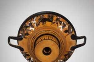 Free download Terracotta kylix: Droop cup (drinking cup) free photo or picture to be edited with GIMP online image editor