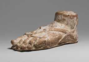 Free download Terracotta left foot and ankle with sandal free photo or picture to be edited with GIMP online image editor