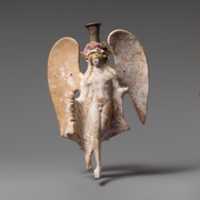 Free download Terracotta lekythos in the form of a flying Eros free photo or picture to be edited with GIMP online image editor