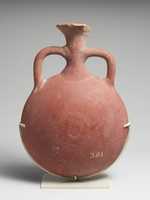 Free download Terracotta lentoid flask free photo or picture to be edited with GIMP online image editor