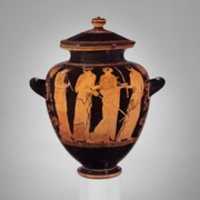 Free download Terracotta lid of a stamnos (jar) free photo or picture to be edited with GIMP online image editor