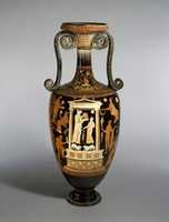 Free download Terracotta loutrophoros (ceremonial vase for water) free photo or picture to be edited with GIMP online image editor