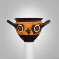 Free download Terracotta mastoid (drinking cup with narrow base) free photo or picture to be edited with GIMP online image editor