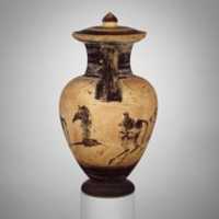 Free download Terracotta neck-amphora (jar) with lid free photo or picture to be edited with GIMP online image editor
