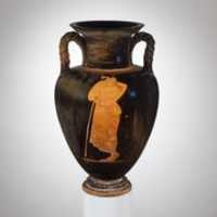 Free download Terracotta neck-amphora (jar) with twisted handles free photo or picture to be edited with GIMP online image editor