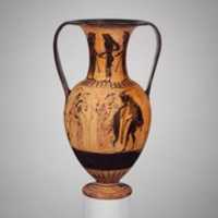 Free download Terracotta neck-amphora of Nicosthenic shape (jar) free photo or picture to be edited with GIMP online image editor