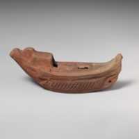 Free download Terracotta oil lamp in the shape of a boat free photo or picture to be edited with GIMP online image editor