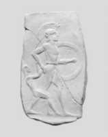 Free download Terracotta relief of a warrior dragging a captive free photo or picture to be edited with GIMP online image editor
