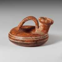 Free download Terracotta ring askos (flask with a spout and handle over the top) free photo or picture to be edited with GIMP online image editor