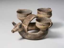 Free download Terracotta ring-kernos (offering vase) free photo or picture to be edited with GIMP online image editor