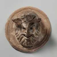 Free download Terracotta roundel with mask of Pan free photo or picture to be edited with GIMP online image editor