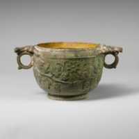 Free download Terracotta scyphus (drinking cup) free photo or picture to be edited with GIMP online image editor