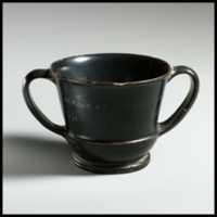 Free download Terracotta sessile kantharos (deep cylindrical drinking cup with two handles) free photo or picture to be edited with GIMP online image editor