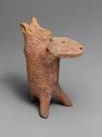 Free download Terracotta statuette of a bear holding an oil lamp free photo or picture to be edited with GIMP online image editor
