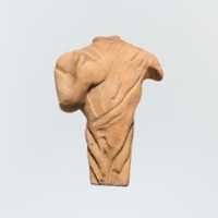 Free download Terracotta statuette of a draped figure, probably female free photo or picture to be edited with GIMP online image editor