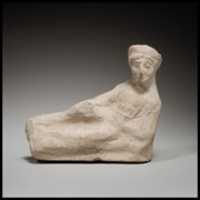 Free download Terracotta statuette of a reclining youth free photo or picture to be edited with GIMP online image editor