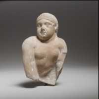 Free download Terracotta statuette of a seated or crawling boy free photo or picture to be edited with GIMP online image editor