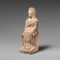Free download Terracotta statuette of a seated woman free photo or picture to be edited with GIMP online image editor