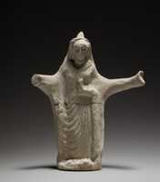 Free download Terracotta statuette of a woman from a ring dance free photo or picture to be edited with GIMP online image editor