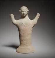 Free download Terracotta statuette of a woman with raised arms free photo or picture to be edited with GIMP online image editor