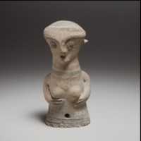 Free download Terracotta statuette of the upper part of a woman free photo or picture to be edited with GIMP online image editor
