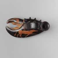 Free download Terracotta vase in the form of a lobster claw free photo or picture to be edited with GIMP online image editor