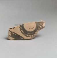 Free download Terracotta vessel fragment with curvilinear decoration free photo or picture to be edited with GIMP online image editor