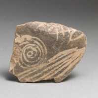Free download Terracotta vessel fragment with spiral and linear motifs free photo or picture to be edited with GIMP online image editor
