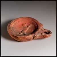 Free download Terracotta volute-lamp with Pegasus free photo or picture to be edited with GIMP online image editor