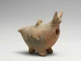 Free download Terracotta zoomorphic askos (vessel) free photo or picture to be edited with GIMP online image editor