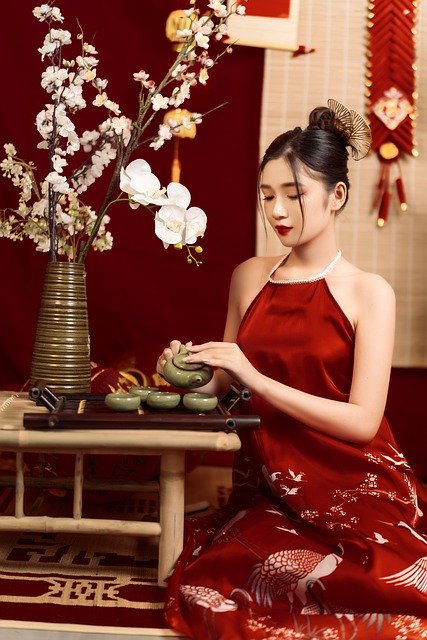Free download tet lunar new year vietnamese woman free picture to be edited with GIMP free online image editor
