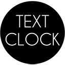 Text Clock  screen for extension Chrome web store in OffiDocs Chromium