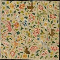 Free download Textile with Animals, Birds, and Flowers free photo or picture to be edited with GIMP online image editor