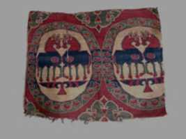 Free download Textile with Confronted Horses in Roundels free photo or picture to be edited with GIMP online image editor