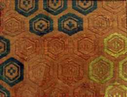 Free download Textile with Floral Hexagons free photo or picture to be edited with GIMP online image editor