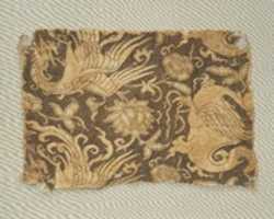Free download Textile with Phoenix, Winged Animal and Flowers free photo or picture to be edited with GIMP online image editor