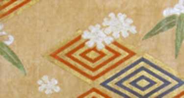 Free download Textile with Snow, Bamboo, and Concentric Diamond Lozenges free photo or picture to be edited with GIMP online image editor