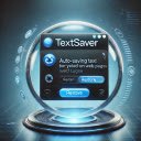 TextSaver  screen for extension Chrome web store in OffiDocs Chromium