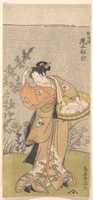 Free download The Actor Onoya Matsusuke, in Female Robe of O-Kane, Adjusts the Comb in His Hair free photo or picture to be edited with GIMP online image editor