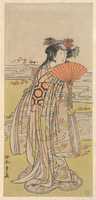 Free download The Actor Segawa Kikunojo III as a Woman Standing near a Winding Stream free photo or picture to be edited with GIMP online image editor
