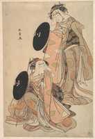 Free download The Actors IV Iwai Hanshiro and I Bando Mitsugoro as Women Pilgrime in a shosa (Acting and Dancing) Performance free photo or picture to be edited with GIMP online image editor