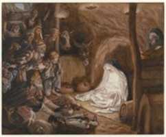 Free download The Adoration of the Shepherds (Ladoration des bergers) free photo or picture to be edited with GIMP online image editor