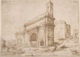 Free download The Arch of Septimus Severus Seen from the West free photo or picture to be edited with GIMP online image editor