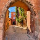 The archway in the Base of the Clock Tower in Roussillon  screen for extension Chrome web store in OffiDocs Chromium