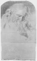 Free download The Ascension of Christ (recto); Head of a Bearded Man Looking Down (verso) free photo or picture to be edited with GIMP online image editor