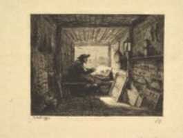 Free download The Boat Studio, from series Voyage en Bateau, 1862 free photo or picture to be edited with GIMP online image editor