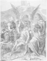 Free download The Body of Christ Supported by Three Angels free photo or picture to be edited with GIMP online image editor