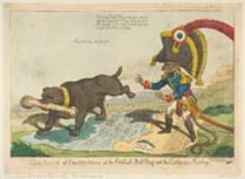 تنزيل مجاني لصورة أو صورة The Bone of Contention أو English Bull Dog and the Corsican Monkey لتحريرها باستخدام محرر صور GIMP عبر الإنترنت