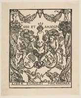 Free download The Book Plate of Wilibald Pirckheimer free photo or picture to be edited with GIMP online image editor